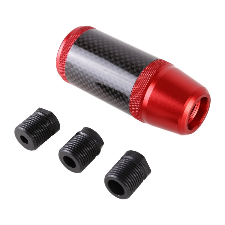 Universal Car Carbon Fiber Metal Gear Shift Knob (Red) - Shift Knob by buy2fix | Online Shopping UK | buy2fix