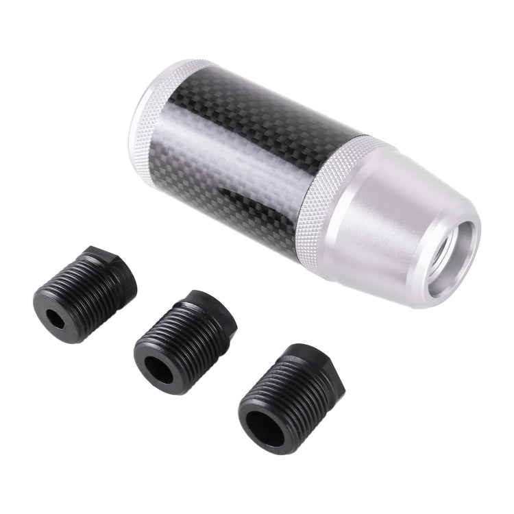 Universal Car Carbon Fiber Metal Gear Shift Knob (Silver) - Shift Knob by buy2fix | Online Shopping UK | buy2fix