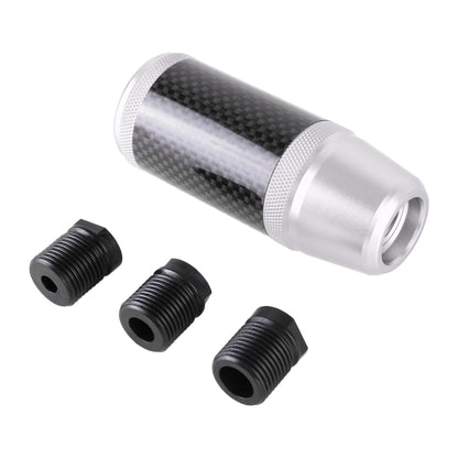 Universal Car Carbon Fiber Metal Gear Shift Knob (Silver) - Shift Knob by buy2fix | Online Shopping UK | buy2fix