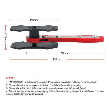 Car Ratchet Brake Piston Spreader Caliper Pad (Red) - Others by buy2fix | Online Shopping UK | buy2fix