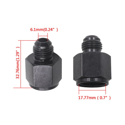 2pcs Car Oil Cooler Conversion Reducing Joint AN8 Female to AN6 Male Conversion Screw - Air Intake System by buy2fix | Online Shopping UK | buy2fix