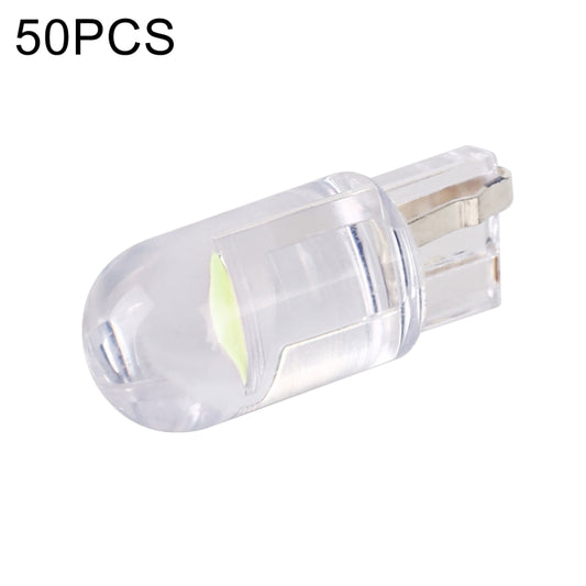 50 PCS T10 DC12V / 0.3W Car Clearance Light COB Lamp Beads(Ice Blue Light) - Clearance Lights by buy2fix | Online Shopping UK | buy2fix