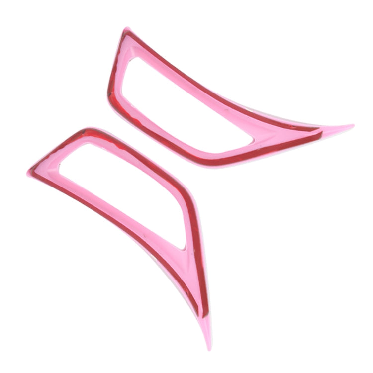 Car Fender Side Air Outlet Decorative Panel for Jeep Wrangler JL 2018-2020 (Pink) by buy2fix