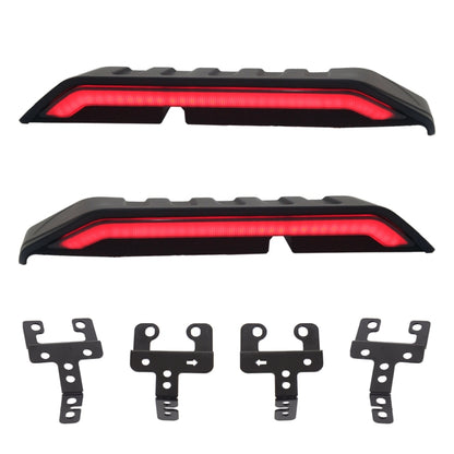 Car Modified Segmented Rear Wing Spoiler with Light for Jeep Wrangler JK 2007-2017, EU Version by buy2fix