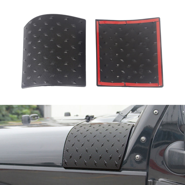 Car A-pillar Wrap Angle Cover for Jeep Wrangler JK 2007-2017 by buy2fix