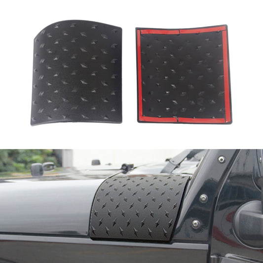 Car A-pillar Wrap Angle Cover for Jeep Wrangler JK 2007-2017 by buy2fix