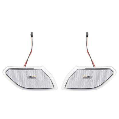 Car Transparent Wheel Eyebrow Side Light Turn Signal Leaf Plate Lamp for Jeep Wrangler JL 2018- - Arrow Turn Lights by buy2fix | Online Shopping UK | buy2fix