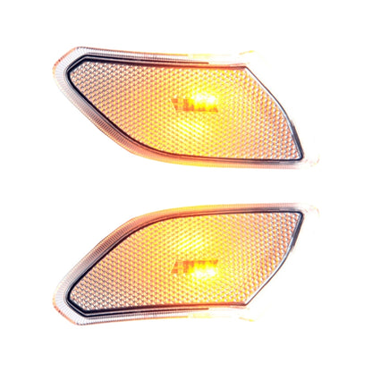 Car Transparent Wheel Eyebrow Side Light Turn Signal Leaf Plate Lamp for Jeep Wrangler JL 2018- - Arrow Turn Lights by buy2fix | Online Shopping UK | buy2fix