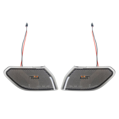 Car Black Wheel Eyebrow Side Light Turn Signal Leaf Plate Lamp for Jeep Wrangler JL 2018- - Arrow Turn Lights by buy2fix | Online Shopping UK | buy2fix