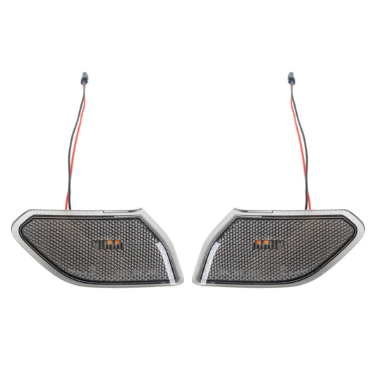 Car Black Wheel Eyebrow Side Light Turn Signal Leaf Plate Lamp for Jeep Wrangler JL 2018- - Arrow Turn Lights by buy2fix | Online Shopping UK | buy2fix
