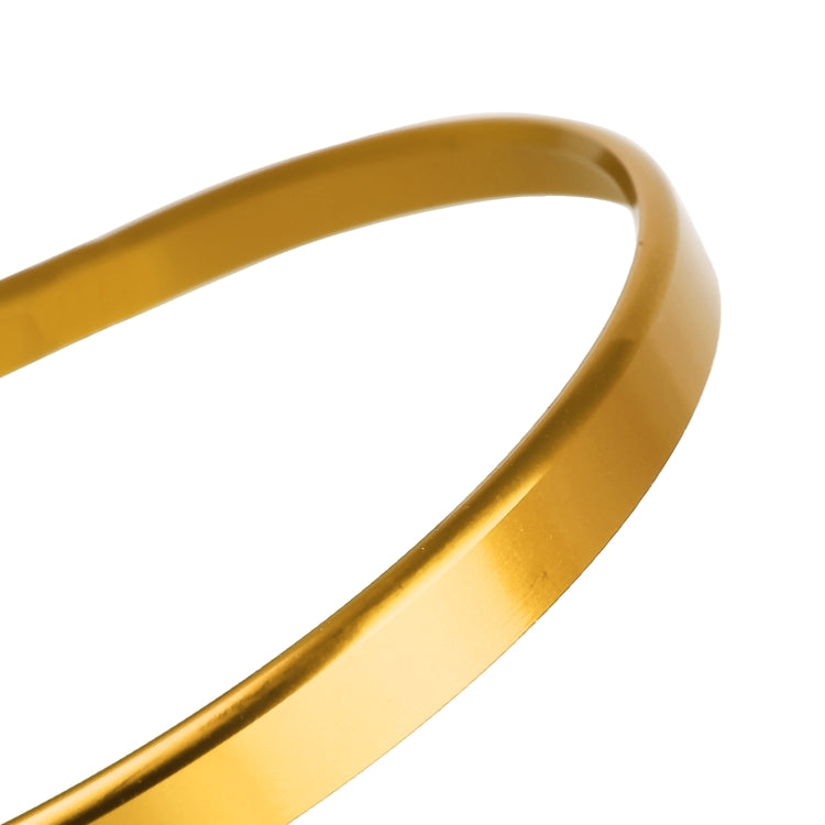 Car Headlight Switch Decorative Ring for Volkswagen Golf (Gold) by buy2fix