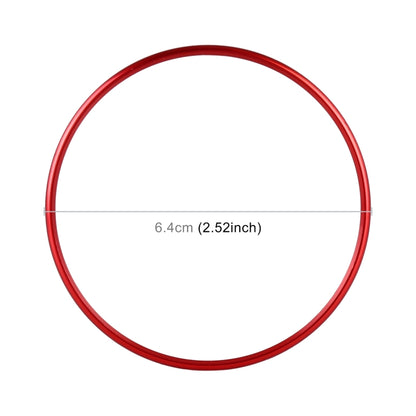 Car Headlight Switch Decorative Ring for Volkswagen Golf (Red) by buy2fix