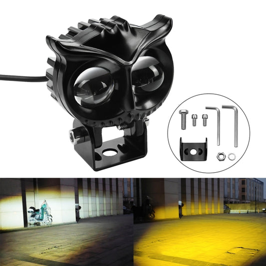 CS-1584A1 External Waterproof Double Lamp Bead LED Headlight Owl Bracket Type - LED Headlamps by buy2fix | Online Shopping UK | buy2fix