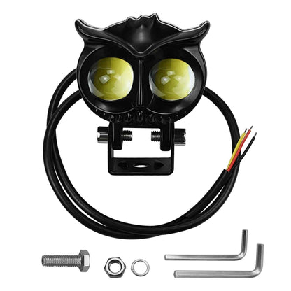 CS-1584A1 External Waterproof Double Lamp Bead LED Headlight Owl Bracket Type - LED Headlamps by buy2fix | Online Shopping UK | buy2fix