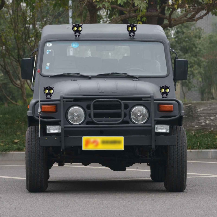 CS-1584A1 External Waterproof Double Lamp Bead LED Headlight Owl Bracket Type - LED Headlamps by buy2fix | Online Shopping UK | buy2fix