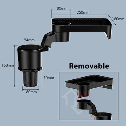 Car 360 Degree Rotation Water Cup Holder Multi-functional Dining Table by buy2fix