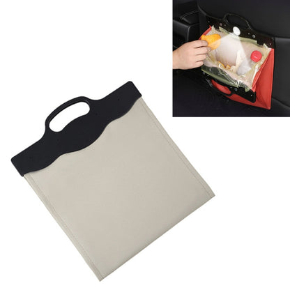 Car Multi-functional Hanging Front Trash Can with LED Light, 32 x 28cm (Beige) by buy2fix