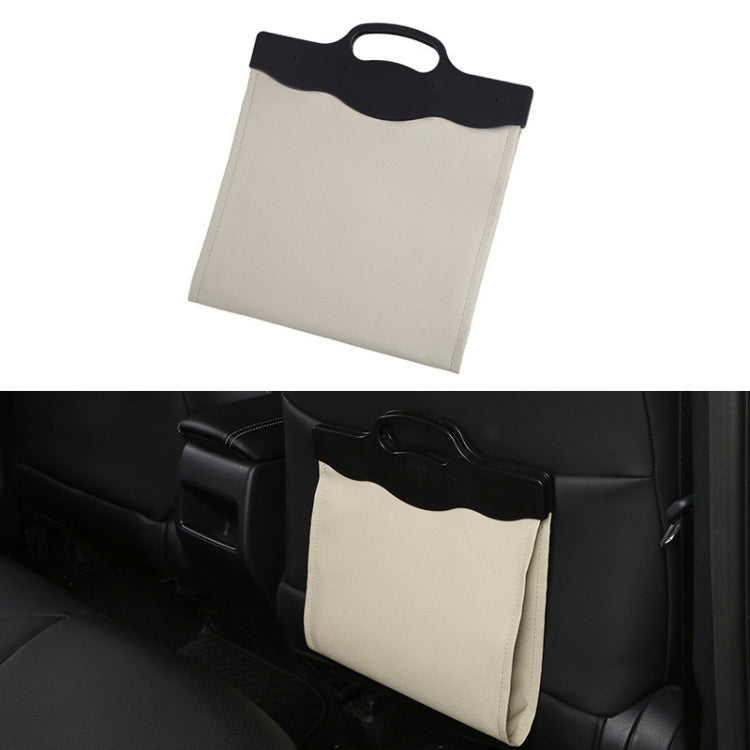 Car Multi-functional Hanging Front Trash Can with LED Light, 32 x 28cm (Beige) by buy2fix