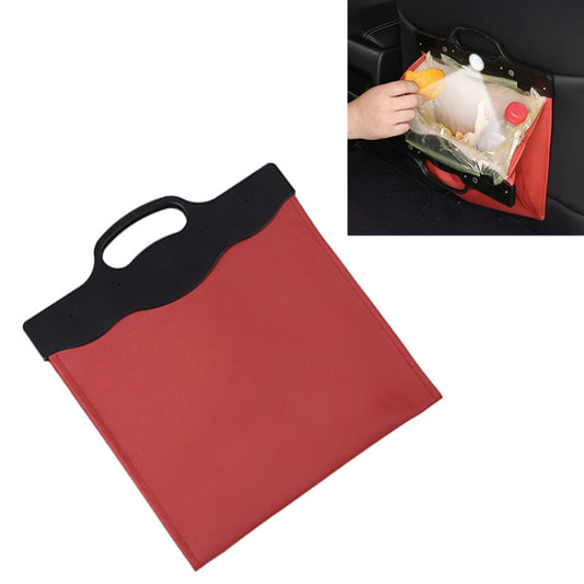 Car Multi-functional Hanging Front Trash Can with LED Light, 32 x 28cm (Wine Red) by buy2fix