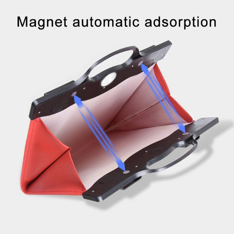 Car Multi-functional Hanging Front Trash Can with LED Light, 32 x 28cm (Beige) by buy2fix