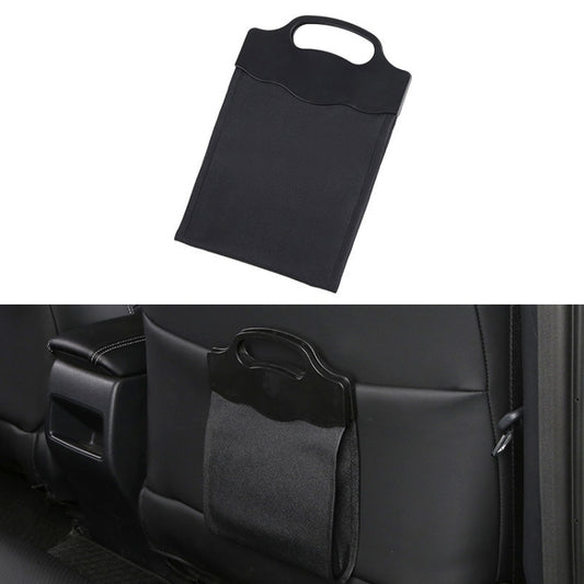 Car Multi-functional Hanging Front Trash Can with LED Light, 28 x 18cm (Black) by buy2fix