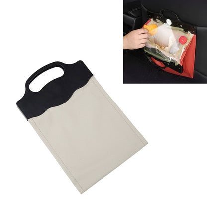 Car Multi-functional Hanging Front Trash Can with LED Light, 28 x 18cm (Beige) by buy2fix