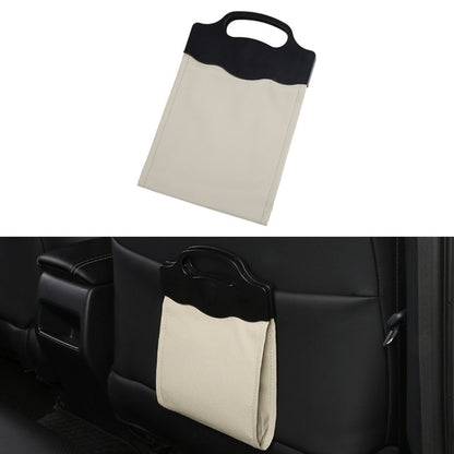 Car Multi-functional Hanging Front Trash Can with LED Light, 28 x 18cm (Beige) by buy2fix
