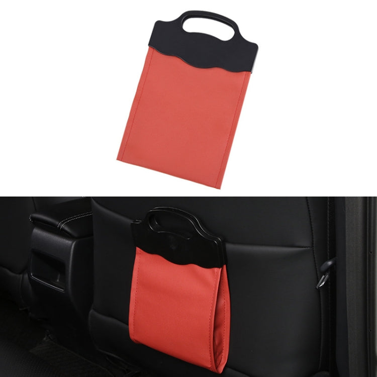 Car Multi-functional Hanging Front Trash Can with LED Light, 28 x 18cm (Wine Red) by buy2fix