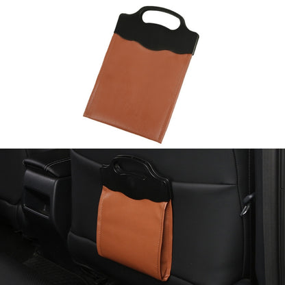 Car Multi-functional Hanging Front Trash Can with LED Light, 28 x 18cm (Brown) by buy2fix