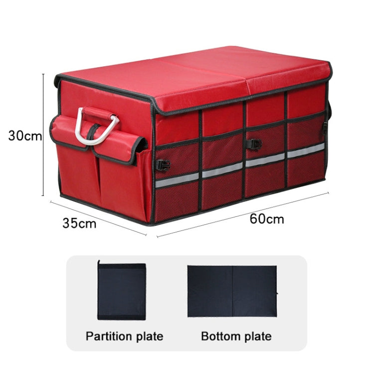 Car Trunk Foldable Storage Box, Capacity: 66L (Red) - Stowing Tidying by buy2fix | Online Shopping UK | buy2fix