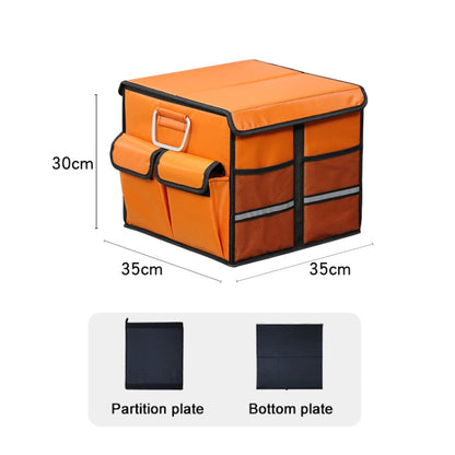 Car Trunk Foldable Storage Box, Capacity: 36L (Orange) by buy2fix