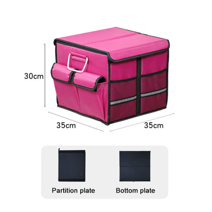 Car Trunk Foldable Storage Box, Capacity: 36L (Rose Red) by buy2fix