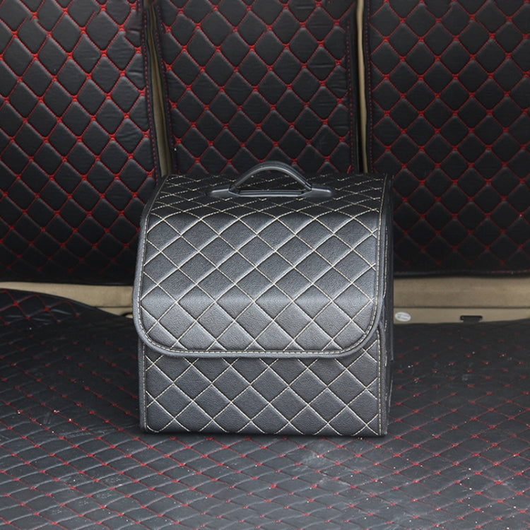 Car Trunk Foldable Storage Box, Checkered Small Size: 33 x 32 x 30cm(Beige) by buy2fix