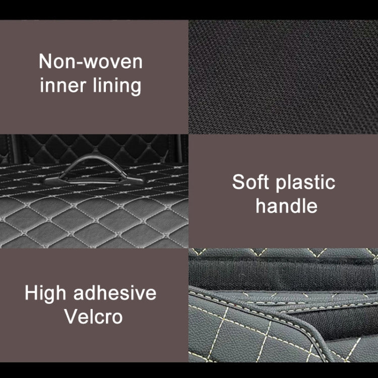 Car Trunk Foldable Storage Box, Rhombic Grid Small Size: 33 x 32 x 30cm (Coffee) - Stowing Tidying by buy2fix | Online Shopping UK | buy2fix