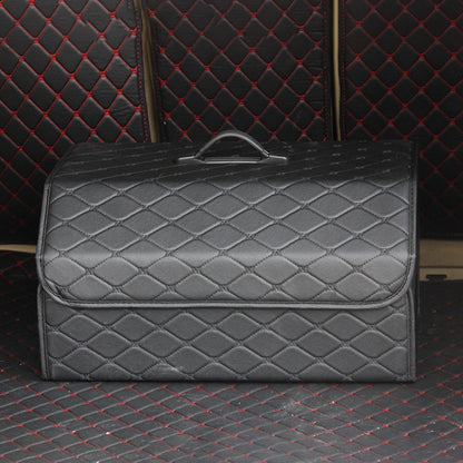 Car Trunk Foldable Storage Box, Rhombic Grid Large Size: 54 x 32 x 30cm (Black) by buy2fix