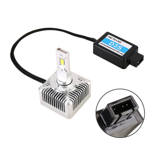 1 Pair D Series D3S Car HID Ballast to LED Headlight DC12V 35W 6000K 7000LM, CSP Lamp Bead - LED Headlamps by buy2fix | Online Shopping UK | buy2fix