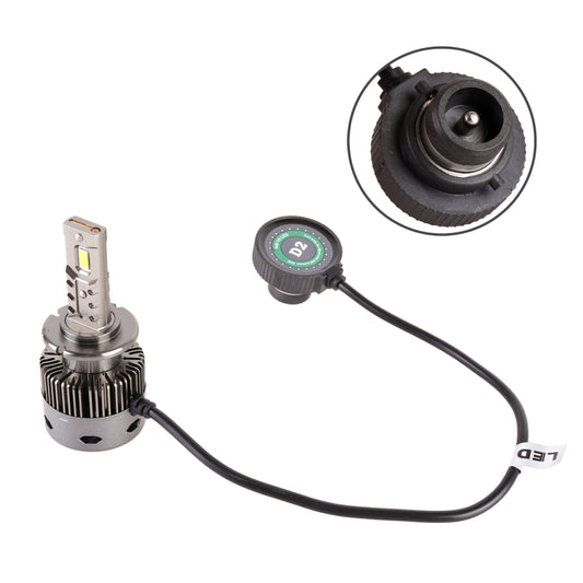 1 Pair D Series D2 Car HID Ballast to LED Headlight DC12V 35W 6000K 7000LM, 7040 Lamp Bead - LED Headlamps by buy2fix | Online Shopping UK | buy2fix