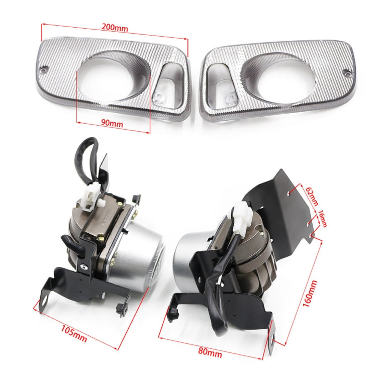 1 Pair Car Modified Front Fog Light for Honda Civic 1992-1995 (White Light) - Fog / Driving Lights by buy2fix | Online Shopping UK | buy2fix