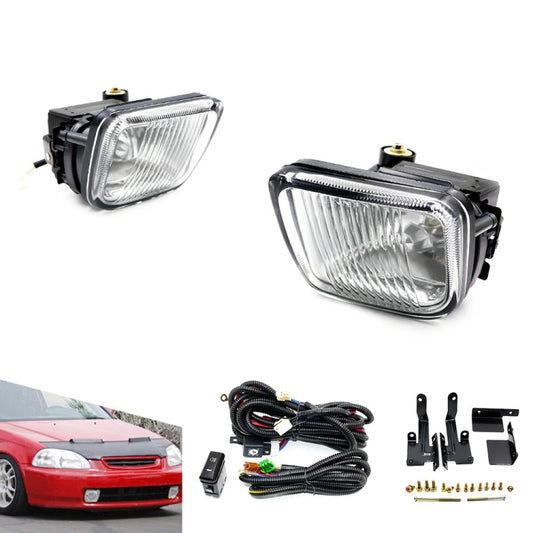 1 Pair Car Modified Front Fog Light for Honda Civic 1996-1998 (White Light) - Fog / Driving Lights by buy2fix | Online Shopping UK | buy2fix
