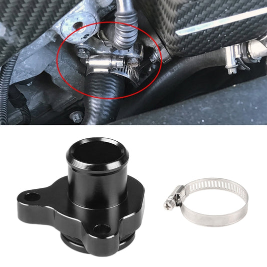 Car Water Hose Joint Pipe Adaptor with Clamps 11537541992 for BMW 335i (Black) - Engine Fittings by buy2fix | Online Shopping UK | buy2fix