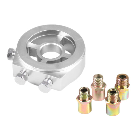 Car Modification Oil Temperature and Oil Pressure Gauge Adapter (Silver) - Engine Fittings by buy2fix | Online Shopping UK | buy2fix