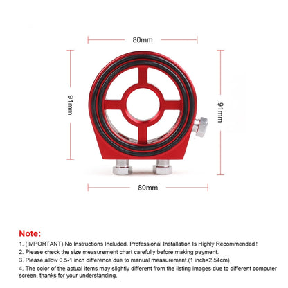 Car Modification Oil Temperature and Oil Pressure Gauge Adapter (Black) - Engine Fittings by buy2fix | Online Shopping UK | buy2fix