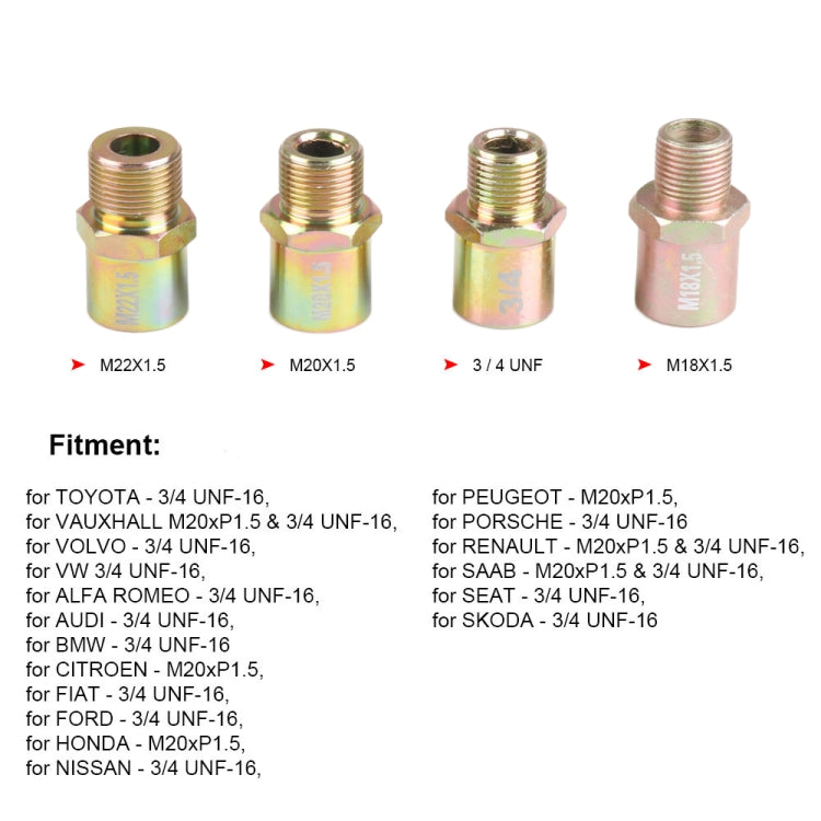 Car Modification Oil Temperature and Oil Pressure Gauge Adapter (Silver) - Engine Fittings by buy2fix | Online Shopping UK | buy2fix