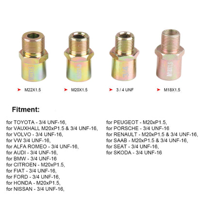 Car Modification Oil Temperature and Oil Pressure Gauge Adapter (Red) - Engine Fittings by buy2fix | Online Shopping UK | buy2fix