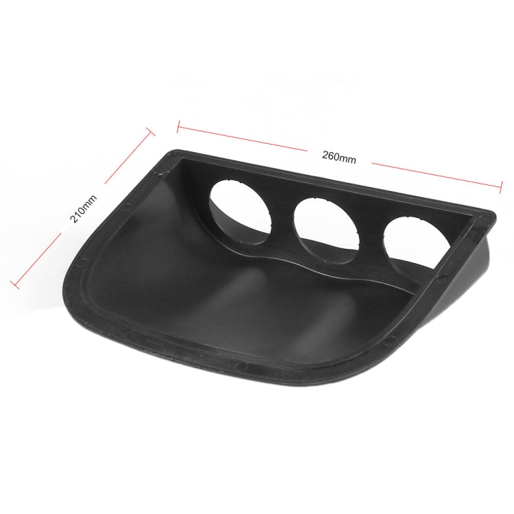 Car 52mm 3 Holes Dash Gauge Meter Pod Mount Holder, Black - Decoration Rings by buy2fix | Online Shopping UK | buy2fix