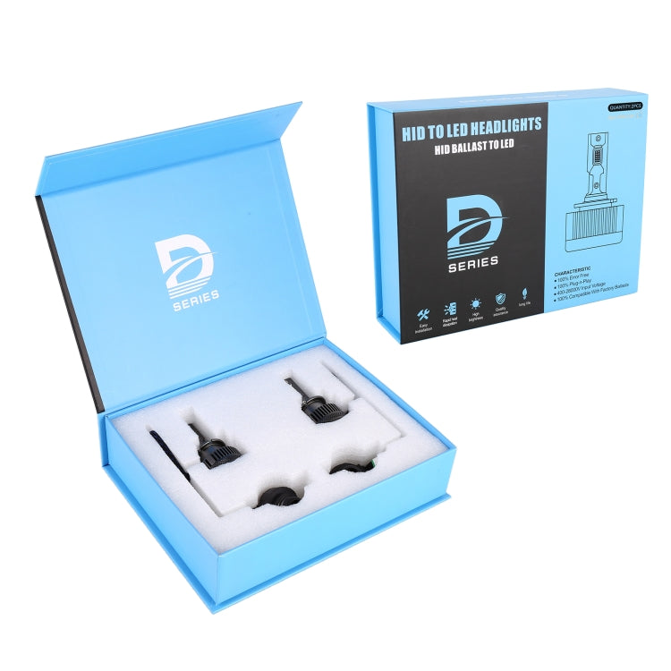 1 Pair D Series D2S Car HID Ballast to LED Headlight DC12V / 35W / 6000K / 5000LM - LED Headlamps by buy2fix | Online Shopping UK | buy2fix