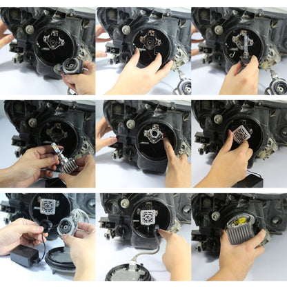 1 Pair D Series D2S Car HID Ballast to LED Headlight DC12V / 35W / 6000K / 5000LM - LED Headlamps by buy2fix | Online Shopping UK | buy2fix