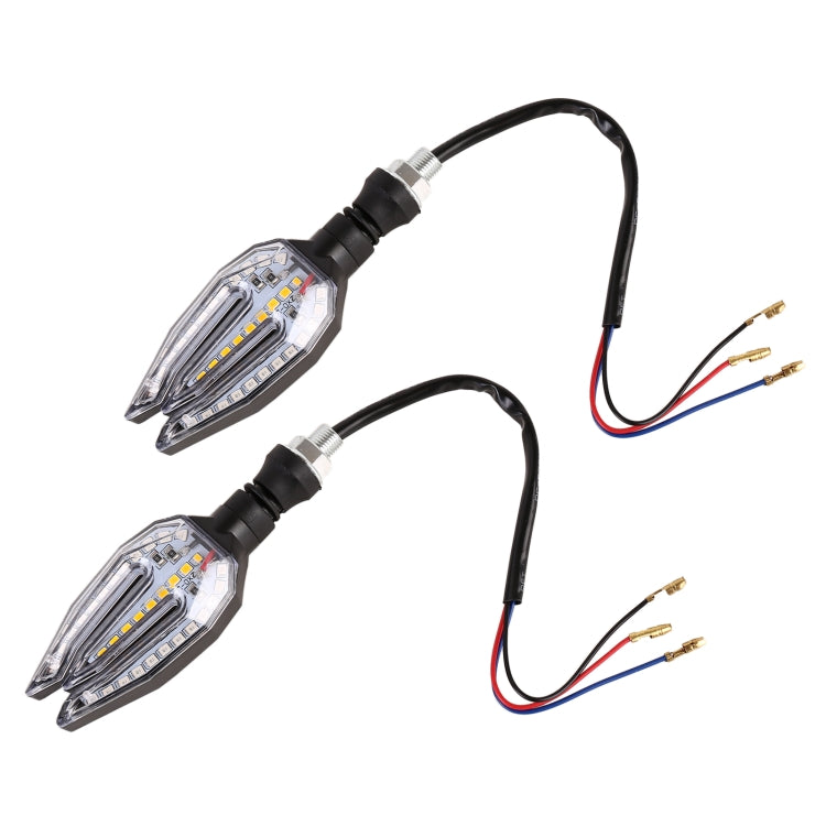 Motorcycle Turn Signal Light DC12V 1W 33LEDs SMD-3528 Lamp Beads (Blue Light) - Signal Lights by buy2fix | Online Shopping UK | buy2fix