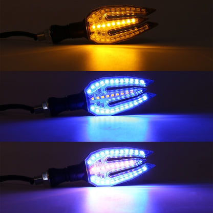 Motorcycle Turn Signal Light DC12V 1W 33LEDs SMD-3528 Lamp Beads (Blue Light) - Signal Lights by buy2fix | Online Shopping UK | buy2fix