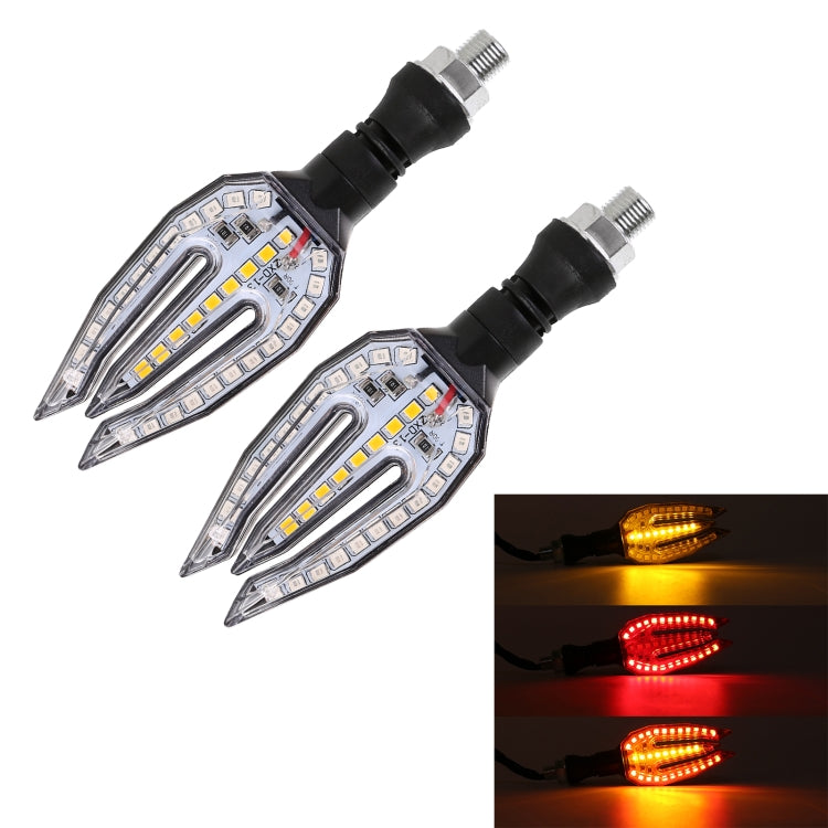 Motorcycle Turn Signal Light DC12V 1W 33LEDs SMD-3528 Lamp Beads (Red Light) - Signal Lights by buy2fix | Online Shopping UK | buy2fix